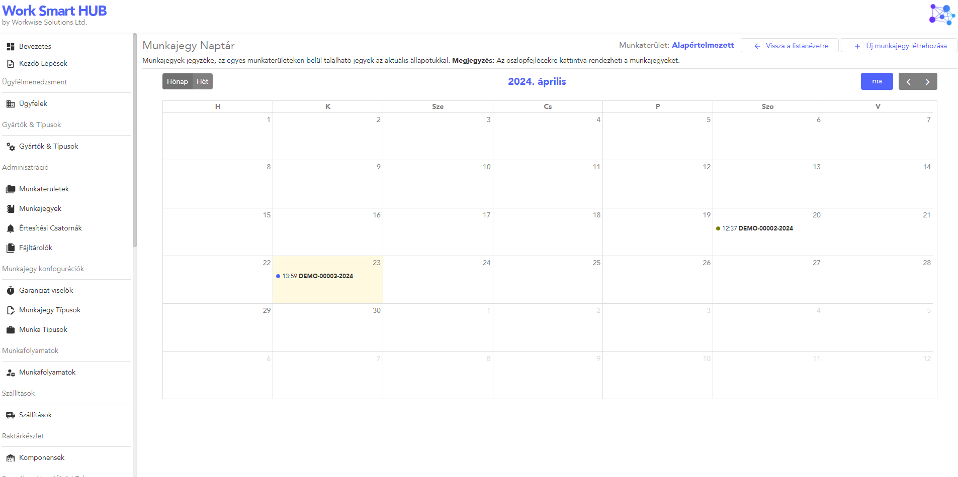 Calendar View