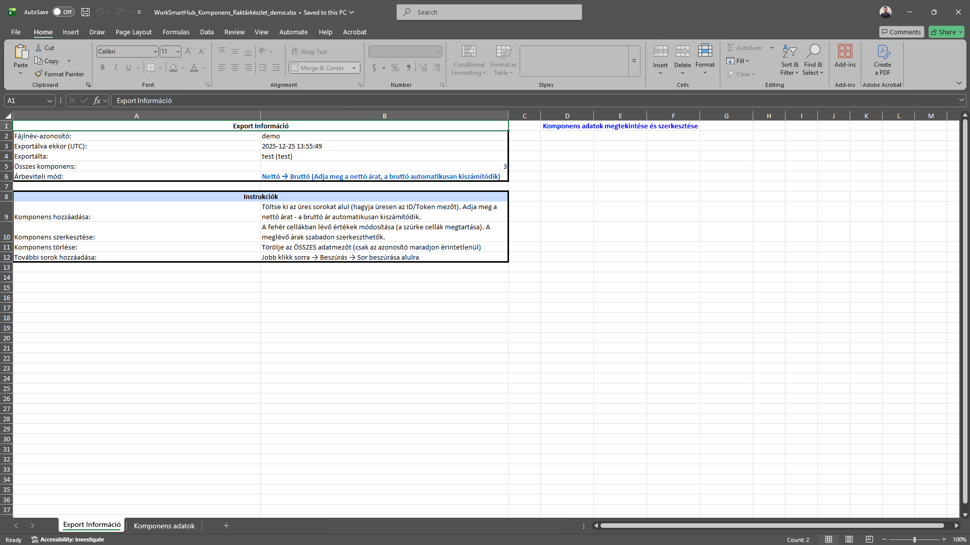 Excel Import